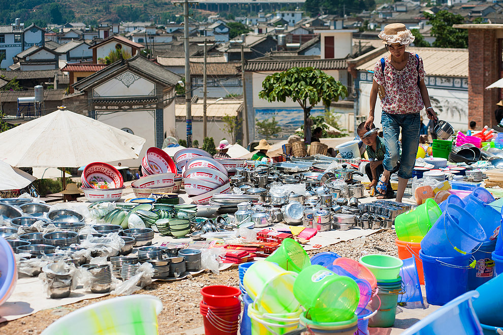 Market w Shaping (okolice Dali) (Yunnan (Chiny) 2012, część 3/2)